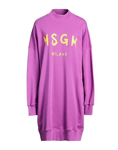 MSGM Vestito corto Malva 100% Cotone