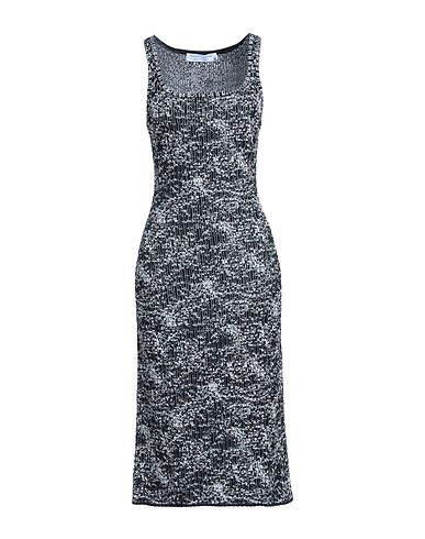 PROENZA SCHOULER PSWL Vestito midi Nero 64% Viscosa, 19% Poliammide, 14% Poliestere, 3% Elastan