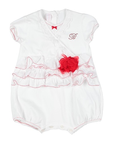 MISS BLUMARINE Baby jumpsuit  Beige 94% Cotton, 6% Elastane