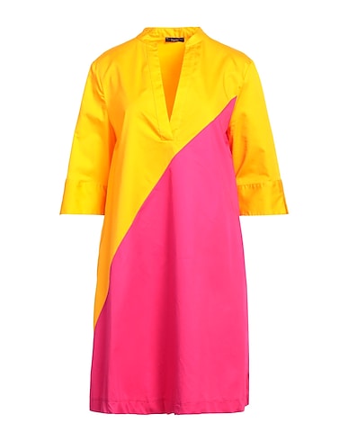 HANITA Short dress Mandarin 100% Cotton