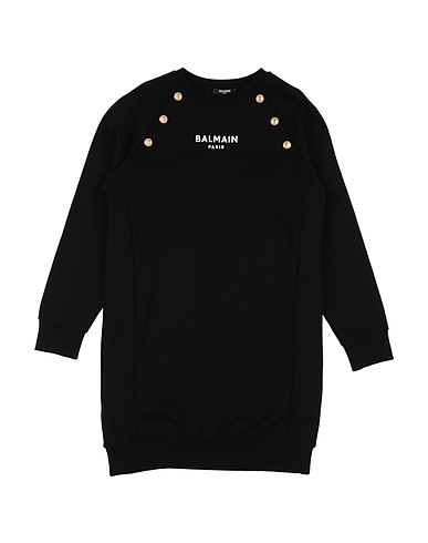 BALMAIN Vestito Nero 100% Cotone
