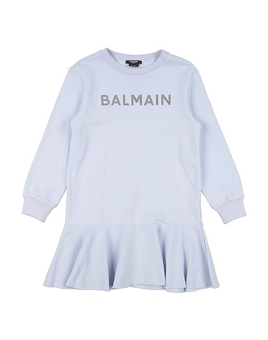 BALMAIN Vestito Celeste 100% Cotone, Elastan