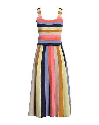 PS PAUL SMITH Midi dress Slate blue 100% Organic cotton