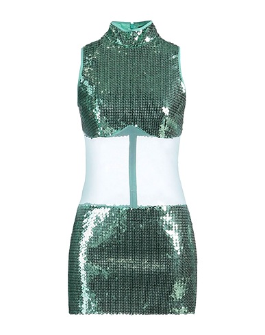 DAVID KOMA Sequin dress Emerald green 90% Polyester, 10% Polyamide