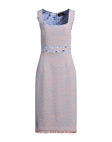 ETRO Midi dress Pink 51% Wool, 22% Cotton, 13% Acrylic, 12% Polyester, 2% Polyamide