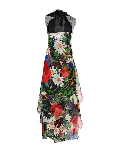 BURBERRY Elegant dress Green 83% Silk, 17% Polyamide