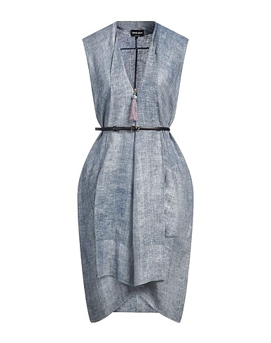 GIORGIO ARMANI Midi dress Blue 100% Linen