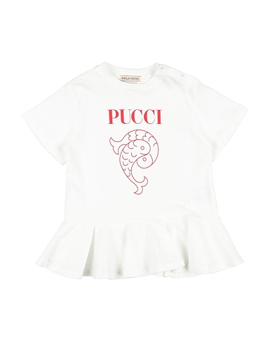 PUCCI Vestito Baby  Bianco 100% Cotone