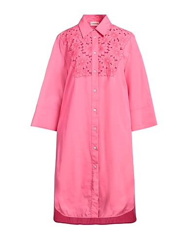 P.A.R.O.S.H. Hemdkleid Magenta 100% Baumwolle