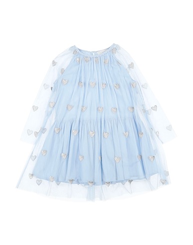 STELLA McCARTNEY KIDS Dress Sky blue 100% Recycled polyester, Cotton