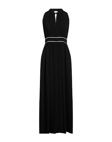 MAX MARA ロングワンピース・ドレス ブラック トリアセテート 73% / ポリエステル 27%
