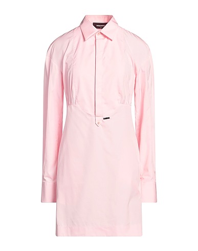 DSQUARED2 Shirt dress Light pink 100% Cotton
