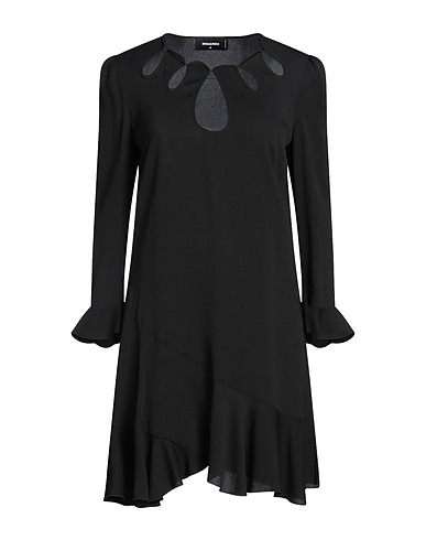 DSQUARED2 Kurzes Kleid Schwarz 57% Acetat, 43% Seide