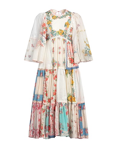 ZIMMERMANN Vestido de verano Blanco 100% Algodón, Poliéster