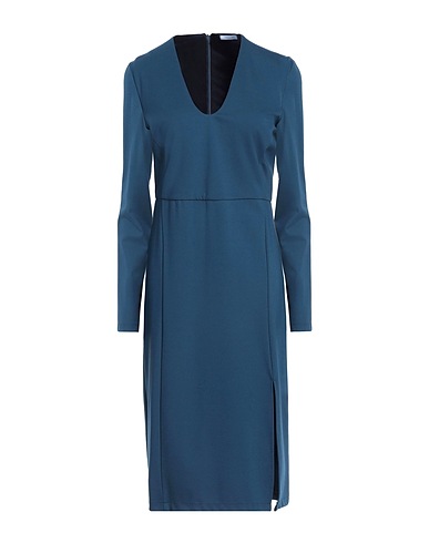 PATRIZIA PEPE Midi dress Deep teal 58% Viscose, 35% Polyamide, 7% Elastane