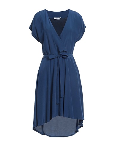 MINIMUM Midi dress Navy 63% Rayon, 37% Viscose