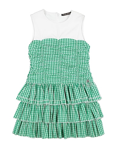MANILA GRACE Dress Green 100% Cotton, Nylon, Elastane