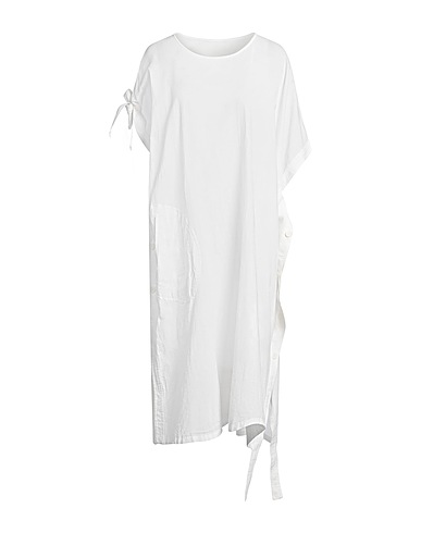 Y'S YOHJI YAMAMOTO Midi dress White 100% Cotton