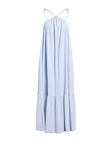 MICHAEL MICHAEL KORS Long dress Sky blue 98% Polyester, 2% Elastane