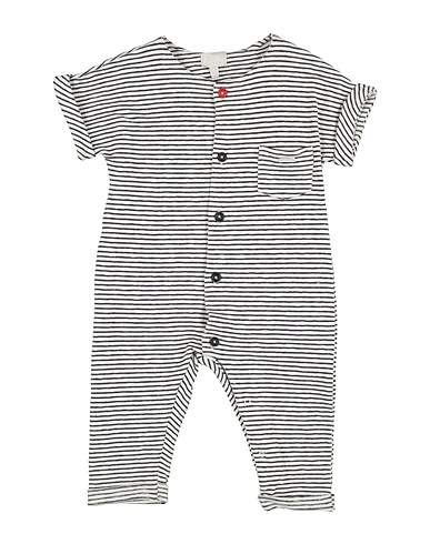 LALALÙ Baby jumpsuit  White 76% Cotton, 21% Viscose, 3% Elastane