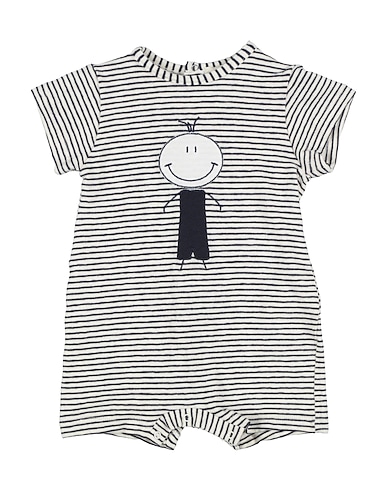 LALALÙ Tutina Baby  Bianco 76% Cotone, 21% Viscosa, 3% Elastan