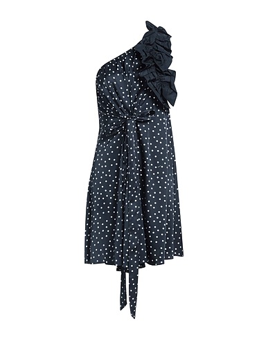 PINKO One-shoulder dress Black 94% Polyester, 6% Elastane