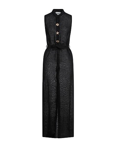 HELIOS Long dress Black 100% Linen