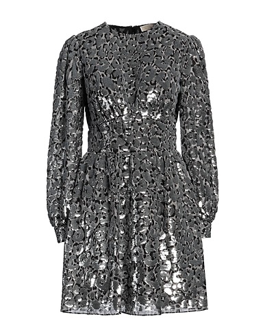 MICHAEL MICHAEL KORS Pleated dress Grey 55% Recycled polyester, 45% Polyester