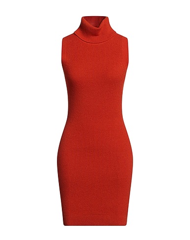 MICHAEL MICHAEL KORS Sheath dress Rust 95% Wool, 5% Cashmere