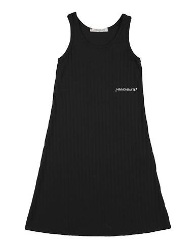 HINNOMINATE Vestito Nero 66% Viscosa, 31% Poliestere, 3% Elastan