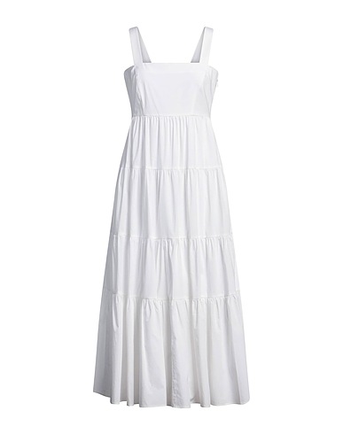 MICHAEL MICHAEL KORS Vestido de verano Blanco 96% Algodón orgánico, 4% Elastán
