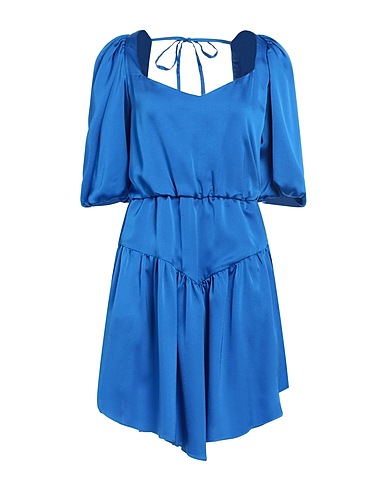 RELISH Short dress Blue 100% Polyester