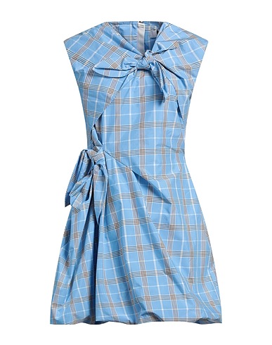 MSGM Kurzes Kleid Himmelblau 60% Baumwolle, 40% Polyester