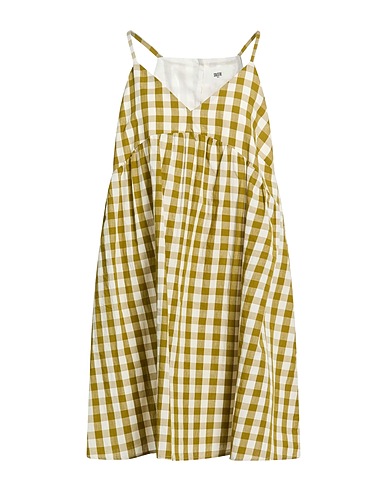 SOLOTRE Short dress VERDE MILITARE 81% Cotton, 19% Viscose