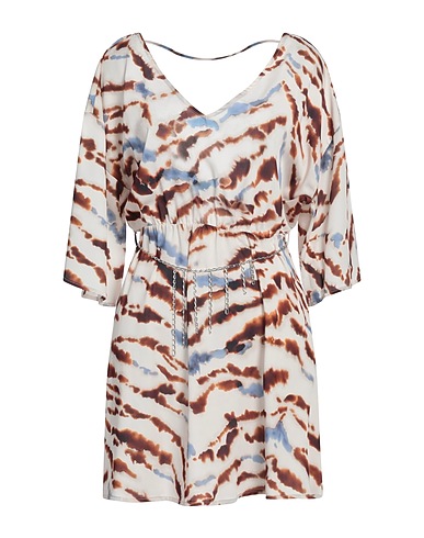 PLEASE Short dress Ivory 97% Polyester, 3% Elastane
