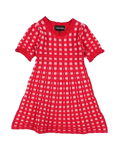 EMPORIO ARMANI Dress Tomato red 71% Viscose, 29% Polyester