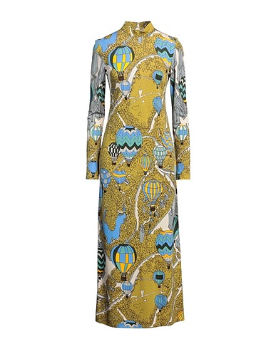 TORY BURCH Midi dress Military green 100% Viscose
