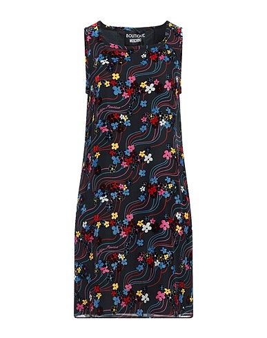 BOUTIQUE MOSCHINO Short dress Black 63% Viscose, 37% Silk
