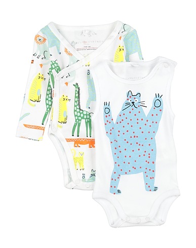 STELLA McCARTNEY KIDS Βρεφικό σετ Λευκό 100% Βαμβάκι