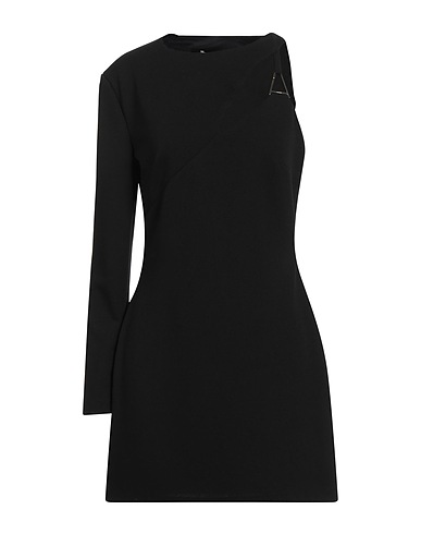 PLEASE Short dress Black 97% Polyester, 3% Elastane