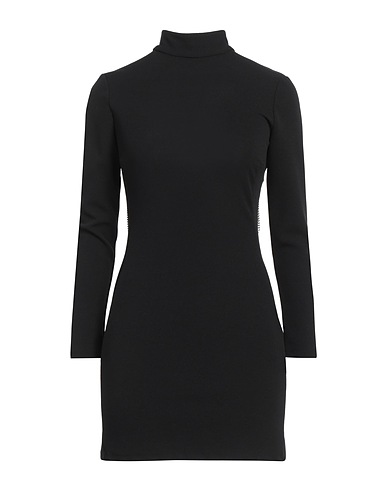 PLEASE Sheath dress Black 95% Polyester, 5% Elastane