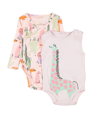 STELLA McCARTNEY KIDS Baby bodysuit Pink 100% Cotton