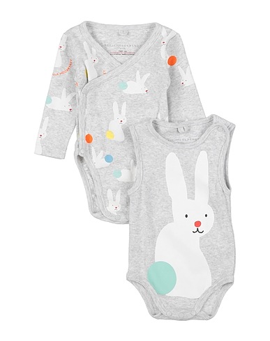STELLA McCARTNEY KIDS Baby accessories set Light grey 100% Cotton