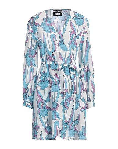 BOUTIQUE MOSCHINO Short dress Light blue 100% Silk
