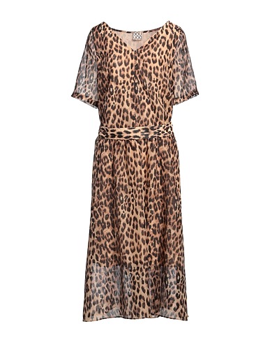 DOUUOD Midi dress Sand 65% Recycled polyester, 35% Polyester