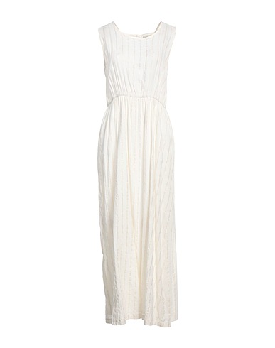 MOLLY BRACKEN Langes Kleid Elfenbein 97% Baumwolle, 3% Polyester