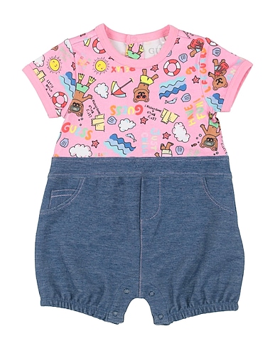 GUESS Baby jumpsuit  Pink 95% Cotton, 5% Elastane, Polyester