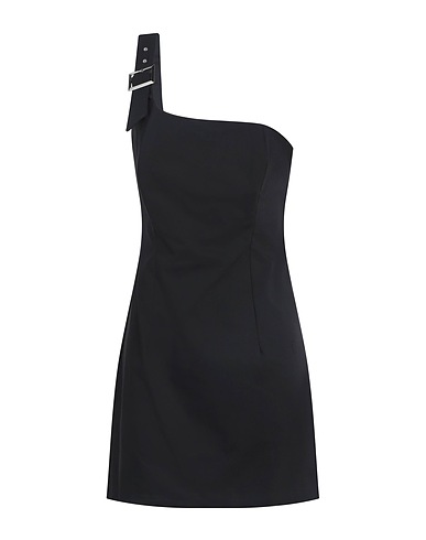 SILENCE LIMITED Vestito corto Nero 62% Cotone, 33% Poliestere, 5% Elastan