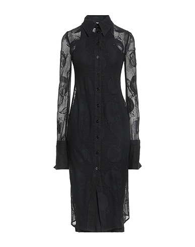SPORTMAX Midi dress Black 65% Cotton, 35% Polyamide