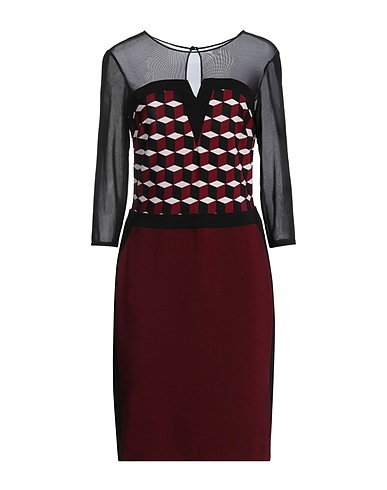 JOSEPH RIBKOFF Minivestido Burdeos 92% Poliéster, 8% Elastán, Nailon